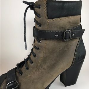 Born lace front side zip boots.